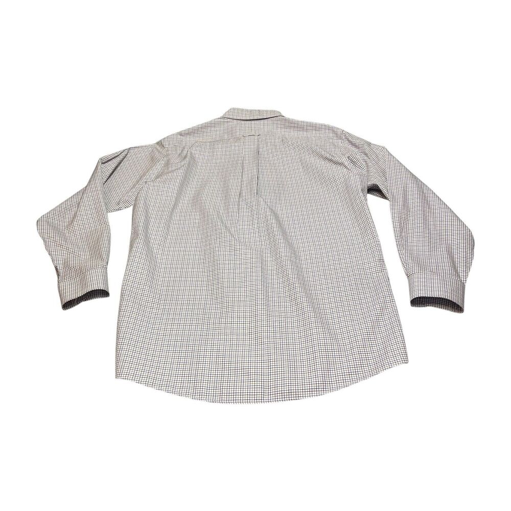 Gold Label Roundtree & Yorke Dress Shirt Men's 16 Multi Check Cotton Button-Down - Picture 2 of 8
